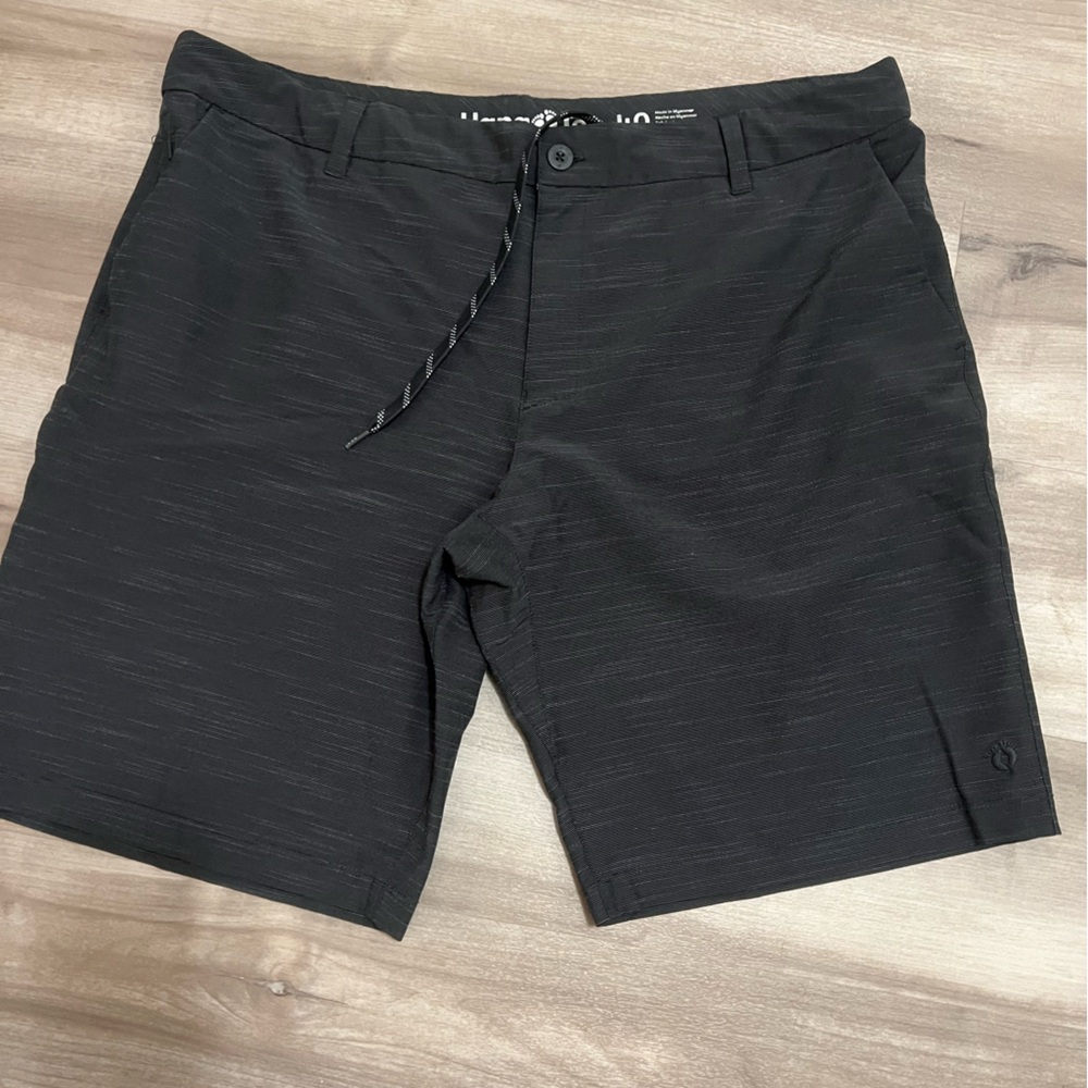 Hang Ten Black Flat Front Men's Shorts